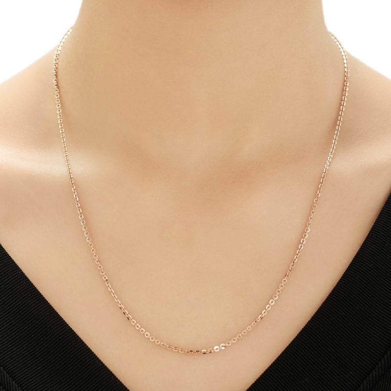 Dây Chuyền Vàng Ý 18K Thiết Kế Thanh Lịch DD005 - Hình ảnh 4