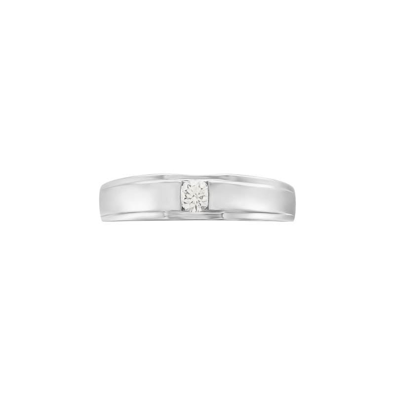 Nhẫn Cưới Bạch Kim Đính Kim Cương Sang Trọng DD003 - Hình ảnh 2