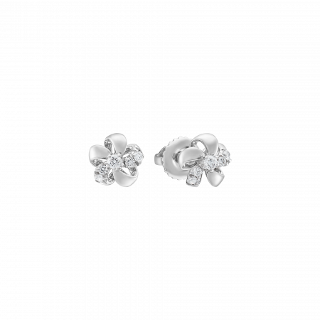 Bông Tai Kim Cương Moissanite Halo Lấp Lánh DD007