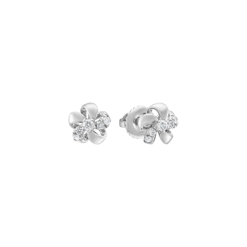 Bông Tai Kim Cương Moissanite Halo Lấp Lánh DD007