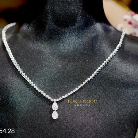 Dây chuyền kim cương thiên nhiên O354.28