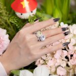 Nhẫn 2 viên chủ Cushion và Round