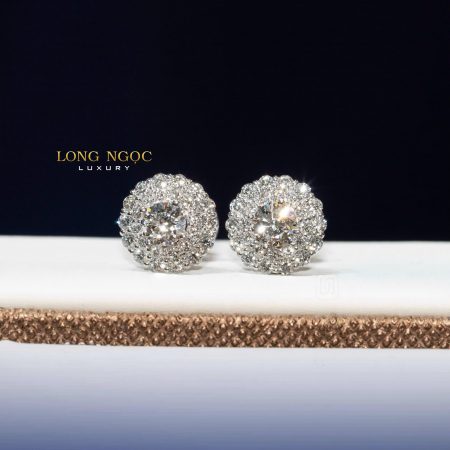 Bông tai đính kim cương sang trọng B11.336