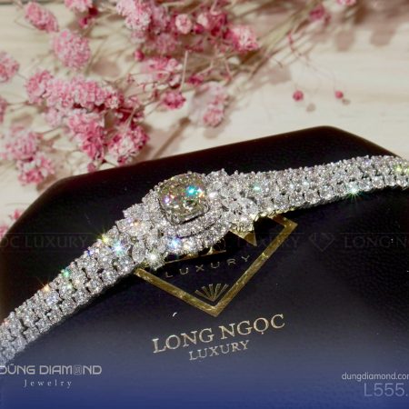 Lắc tay đính full kim cương L555.5