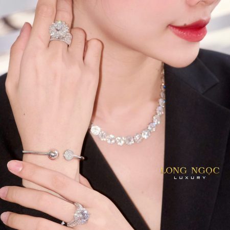 Set trang sức kim cương TSKC016