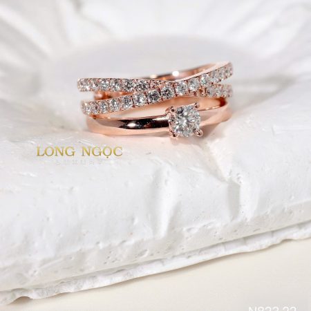 Nhẫn nữ đính KC N823.22