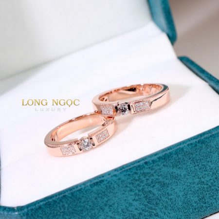 Nhẫn cưới đính KC Lumina