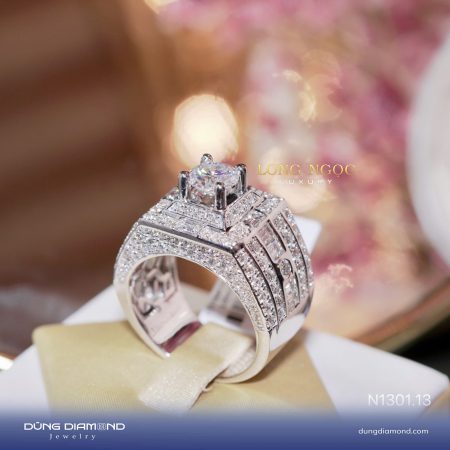 Nhẫn nam đính KC N1301.13