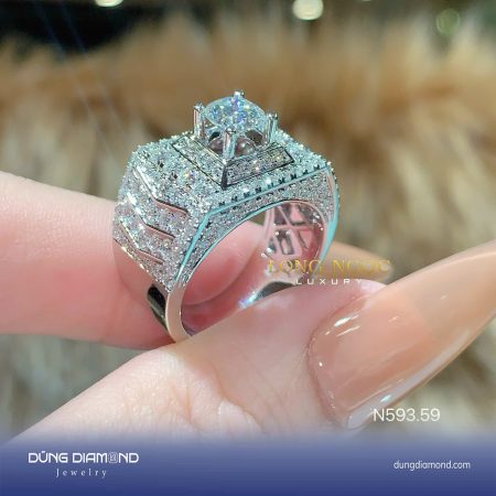 Nhẫn nam đính KC N593.59