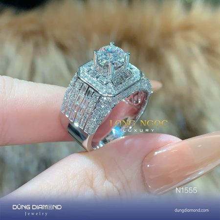 Nhẫn nam đính KC N1555
