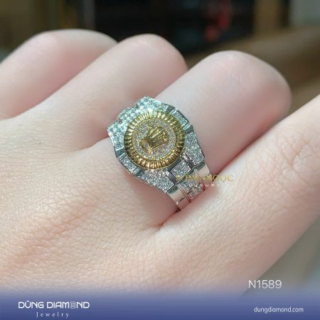 Nhẫn nam đính KC N1589