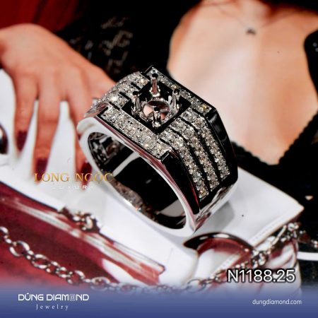 Nhẫn nam đính KC N1188.25