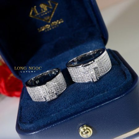 Cặp nhẫn khắc tên đính KC N89.39/N70.204