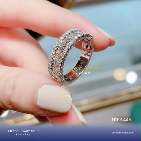 Nhẫn Unisex đính KC N153.445