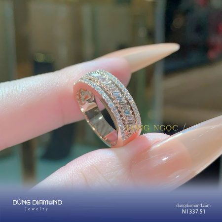 Nhẫn Unisex đính KC N1337.51