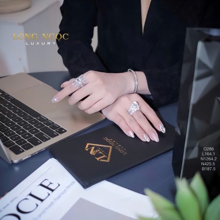 Set trang sức kim cương TSKC042