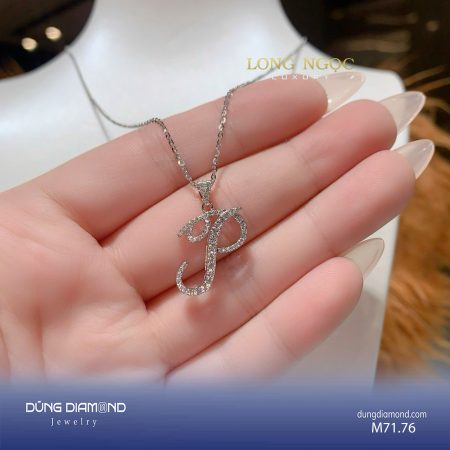 Mặt dây hình chữ đính KC M71.76