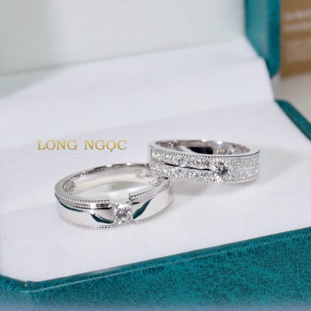 Nhẫn cưới đính KC Verity