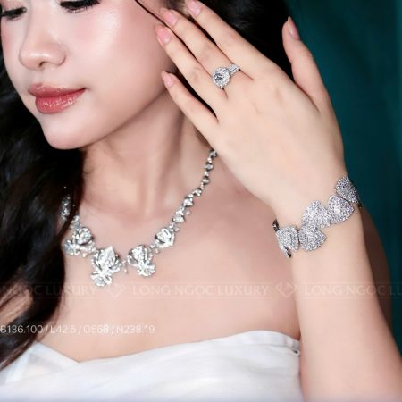 Set trang sức kim cương TSKC052