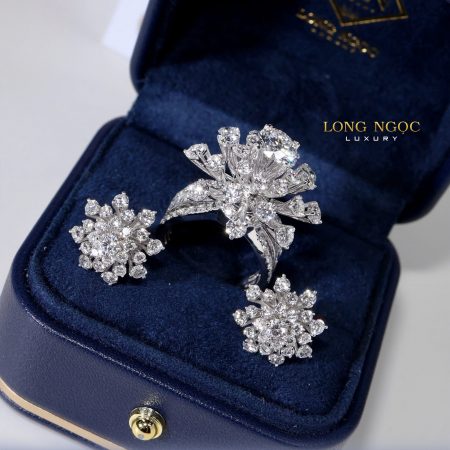 Set trang sức kim cương TSKC054