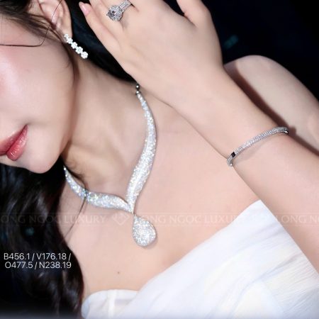 Set trang sức kim cương TSKC055