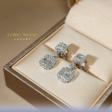 Bông tai nữ đính KC B340