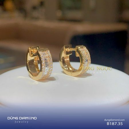 Bông tai nữ đính KC B187.35