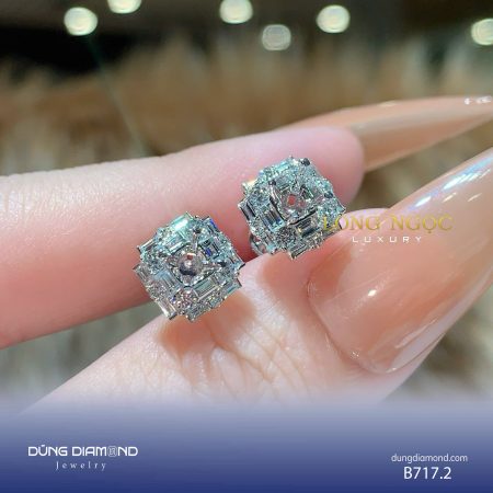 Bông tai nữ đính KC B717.2