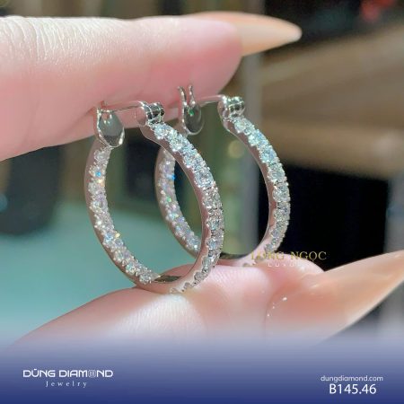 Bông tai nữ đính KC B145.46