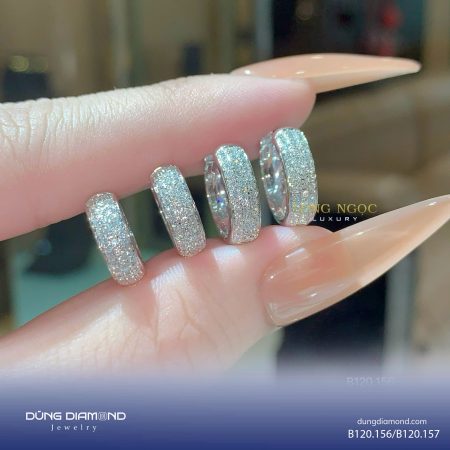 Cặp bông tai nữ đính KC B120.156/B120.157