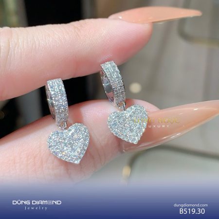 Bông tai nữ đính KC B519.30