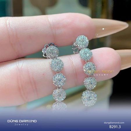 Bông tai nữ đính KC B291.3