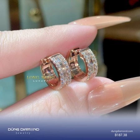 Bông tai nữ đính KC B187.38