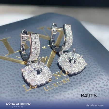 Bông tai nữ đính KC B491.8