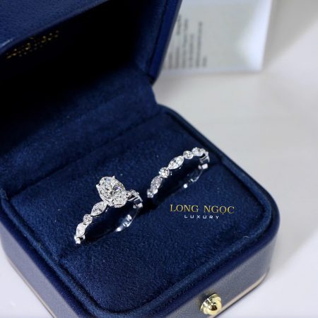 Cặp nhẫn nữ đính KC N1354.18/N1682.14